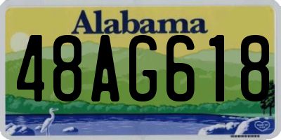 AL license plate 48AG618