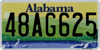 AL license plate 48AG625