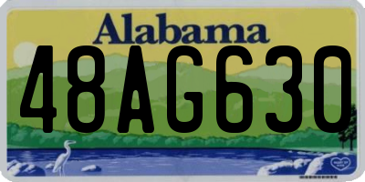 AL license plate 48AG630
