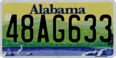 AL license plate 48AG633