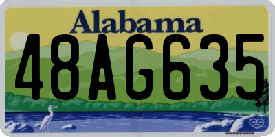 AL license plate 48AG635
