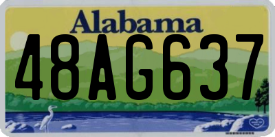 AL license plate 48AG637