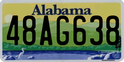 AL license plate 48AG638
