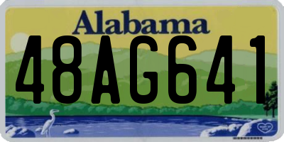 AL license plate 48AG641