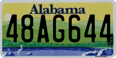 AL license plate 48AG644