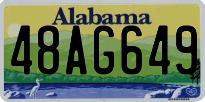 AL license plate 48AG649