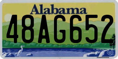 AL license plate 48AG652