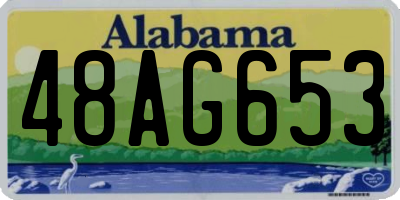 AL license plate 48AG653