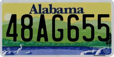 AL license plate 48AG655