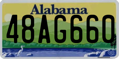 AL license plate 48AG660