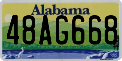 AL license plate 48AG668