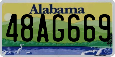 AL license plate 48AG669