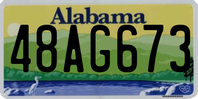 AL license plate 48AG673