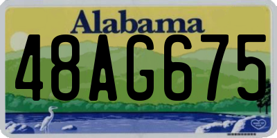 AL license plate 48AG675