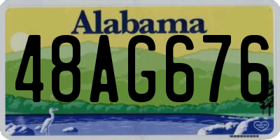 AL license plate 48AG676