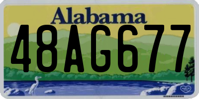 AL license plate 48AG677