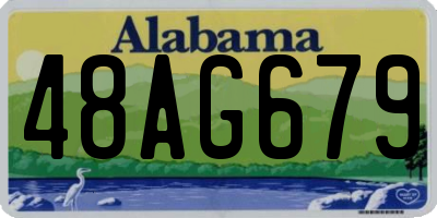 AL license plate 48AG679