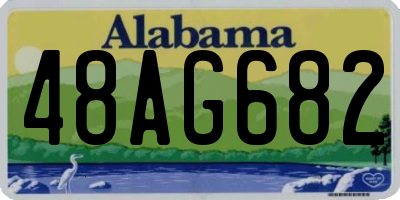 AL license plate 48AG682