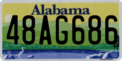 AL license plate 48AG686
