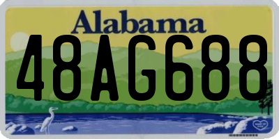 AL license plate 48AG688