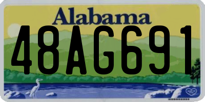 AL license plate 48AG691
