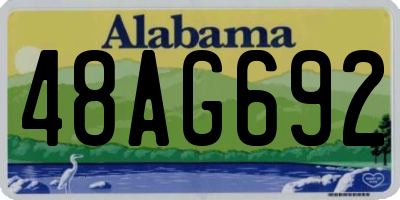 AL license plate 48AG692