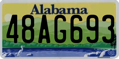 AL license plate 48AG693
