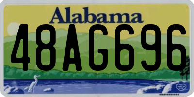 AL license plate 48AG696
