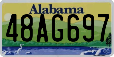 AL license plate 48AG697