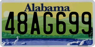 AL license plate 48AG699