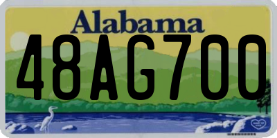 AL license plate 48AG700