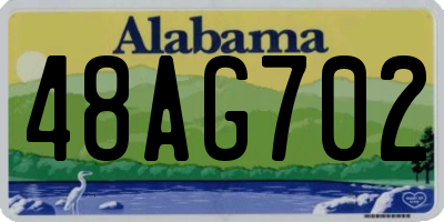 AL license plate 48AG702