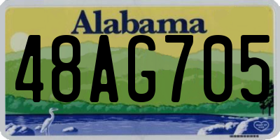 AL license plate 48AG705