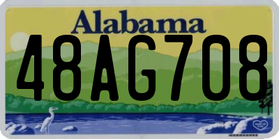 AL license plate 48AG708