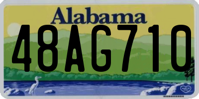 AL license plate 48AG710