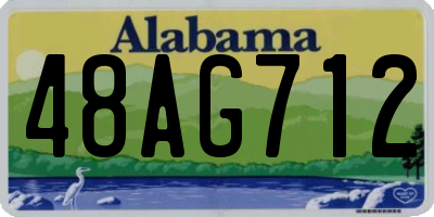 AL license plate 48AG712