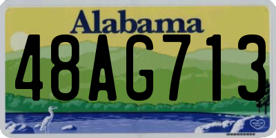 AL license plate 48AG713