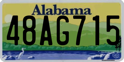 AL license plate 48AG715