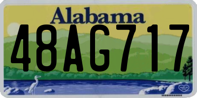 AL license plate 48AG717