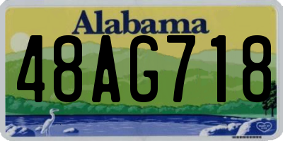 AL license plate 48AG718