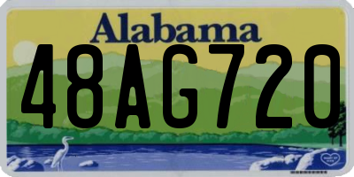 AL license plate 48AG720