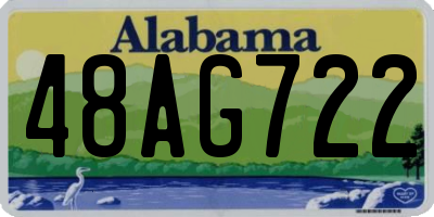 AL license plate 48AG722