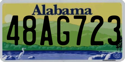 AL license plate 48AG723