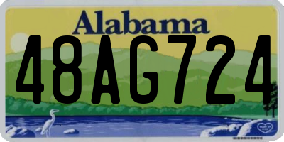 AL license plate 48AG724