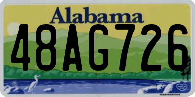 AL license plate 48AG726