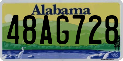 AL license plate 48AG728