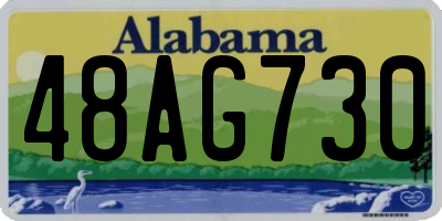 AL license plate 48AG730