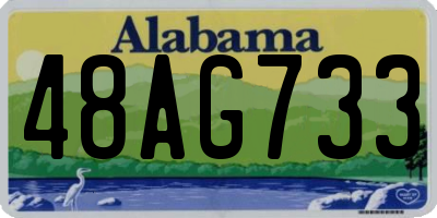 AL license plate 48AG733