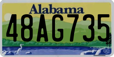 AL license plate 48AG735