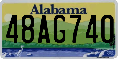 AL license plate 48AG740